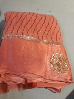 Georgette sarees with satin border (5)