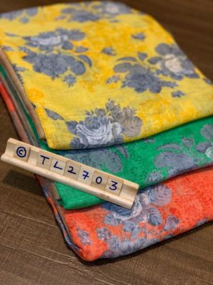 Handloom special linen printed sarees (9)