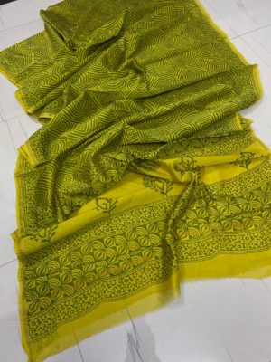 Latest chanderi handblock printed sarees (3)
