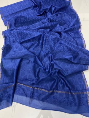 Latest chanderi handblock printed sarees (4)