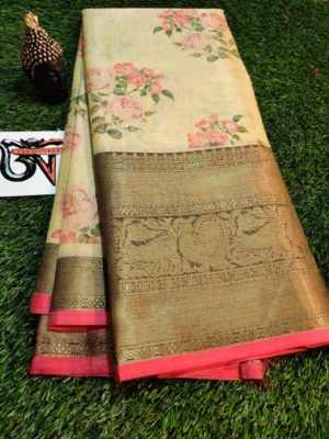 Latest chanderi tissue digital print sarees (14)