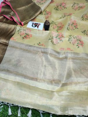 Latest chanderi tissue digital print sarees (4)