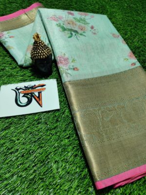 Latest chanderi tissue digital print sarees (8)