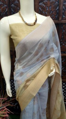 Latest double shaded soft silk cotton sarees (1)