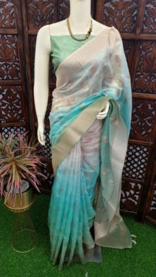 Latest double shaded soft silk cotton sarees (11)