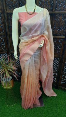Latest double shaded soft silk cotton sarees (5)