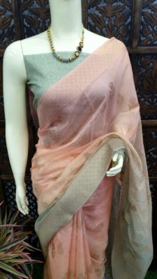 Latest double shaded soft silk cotton sarees (6)