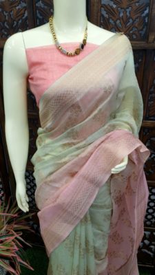 Latest double shaded soft silk cotton sarees (7)