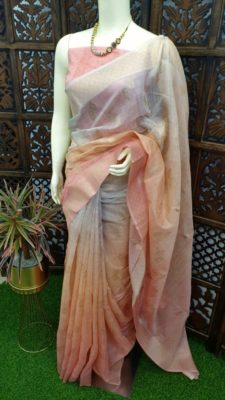 Latest double shaded soft silk cotton sarees (8)
