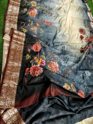 Latest fabric butter linen digital sarees (12)
