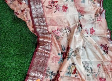 Latest fabric butter linen digital sarees (15)