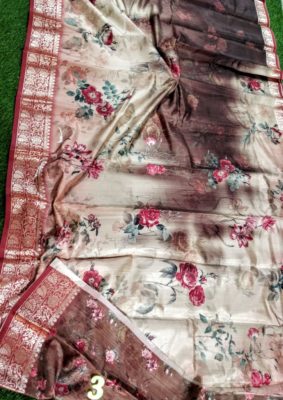 Latest fabric butter linen digital sarees (8)