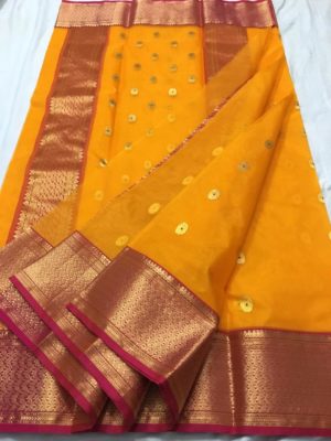 Latest katan silk with buties (1)