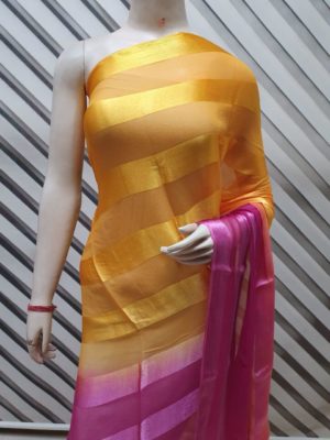Latest pure chiffon double shaded sarees (1)