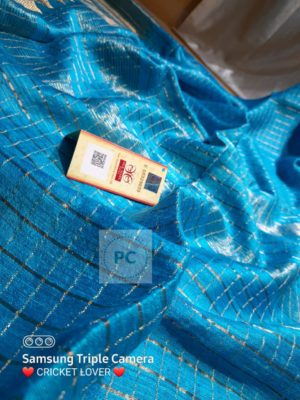 Latest pure matka silk checks sarees (11)