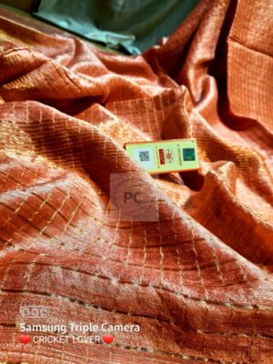 Latest pure matka silk checks sarees (37)