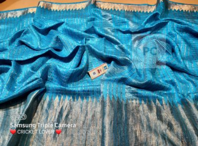 Latest pure matka silk checks sarees (45)