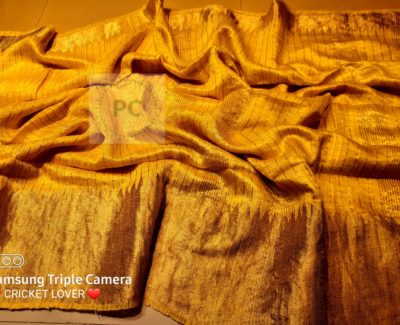 Latest pure matka silk checks sarees (8)