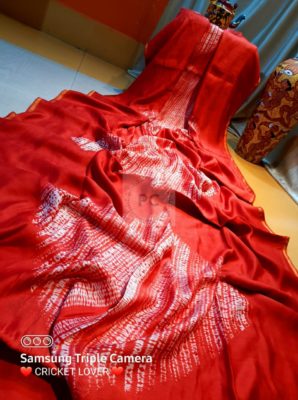 Latest pure modal silk sarees with shibori (14)