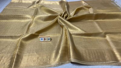 Latest pure tissue tussar silk sarees (2)