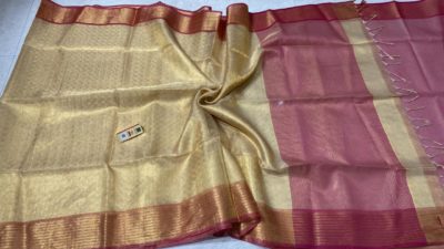 Latest pure tissue tussar silk sarees (6)
