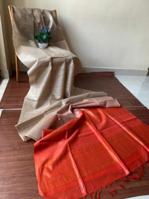 Latest pure tussar silk tie and die sarees (3)