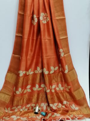 Latest pure zari tussar silk sarees (4)