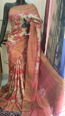 Latest zari border tussar silk sarees (4)