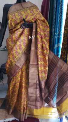 Latest zari border tussar silk sarees (6)