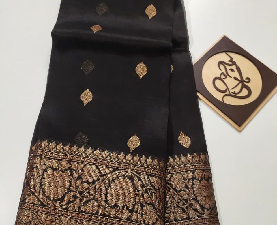 Pure banaras kora handloom silk sarees (10)