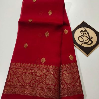 Pure banaras kora handloom silk sarees (2)