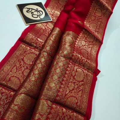 Pure banaras kora handloom silk sarees (3)