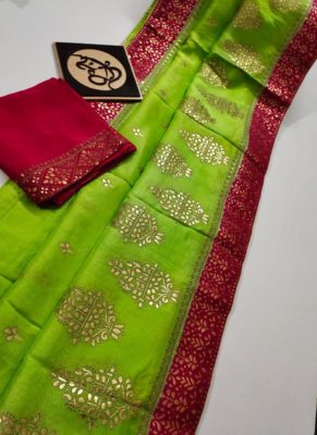 Pure banaras moonga sarees with blouse (7)