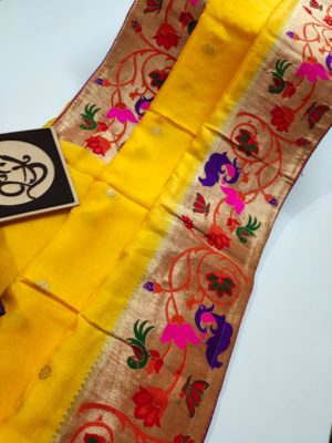 Pure banaras moonga sarees with blouse (9)