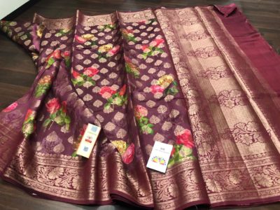 Pure banarasi soft silk khaddi tussar sarees (10)
