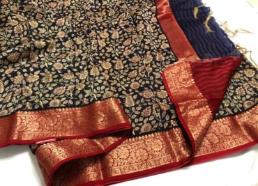 Pure chanderi cotton silk sarees with blouse. (8)