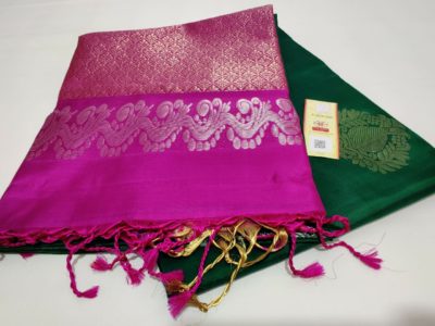 Pure handloom double wrap kanchi silk sarees (18)