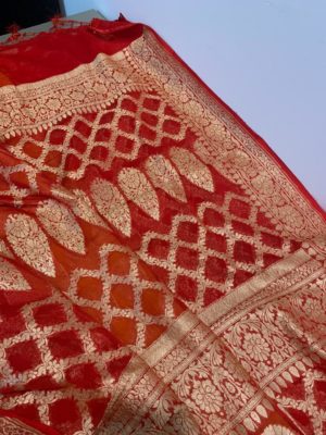 Pure handwoven khaddi bandini georgette sarees (10)