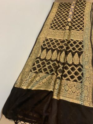 Pure handwoven khaddi bandini georgette sarees (11)