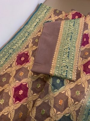 Pure handwoven khaddi bandini georgette sarees (12)