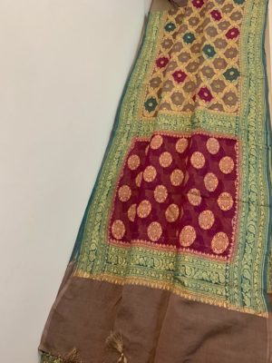 Pure handwoven khaddi bandini georgette sarees (18)