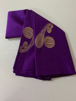 Pure kanchi handloom silk with instrumental design (3)