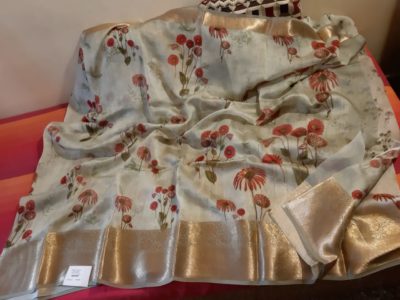 Pure organza sarees with floral prints (3)
