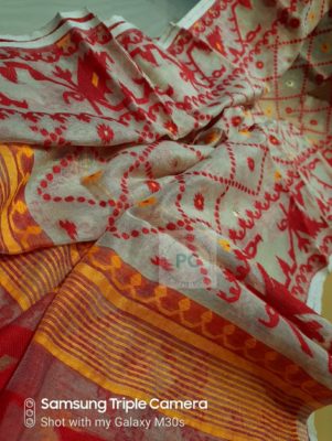 Pure soft chain bengal dhakai sarees (26)
