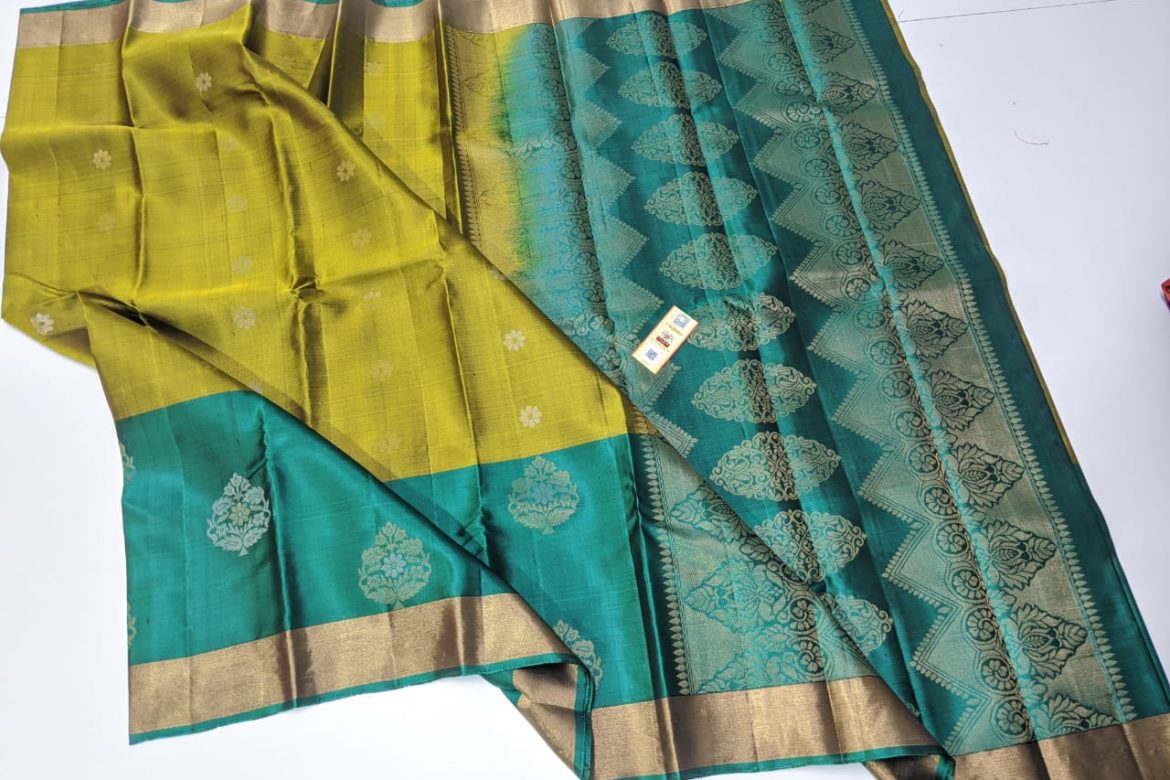 Pure soft silk korvai border sarees (1)