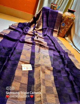 Pure tussar ghicha silk jamdhani sarees (1)