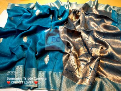 Pure zari linen handloom sarees (1)