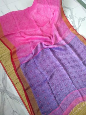 Very soft and pure linen sarees (4)