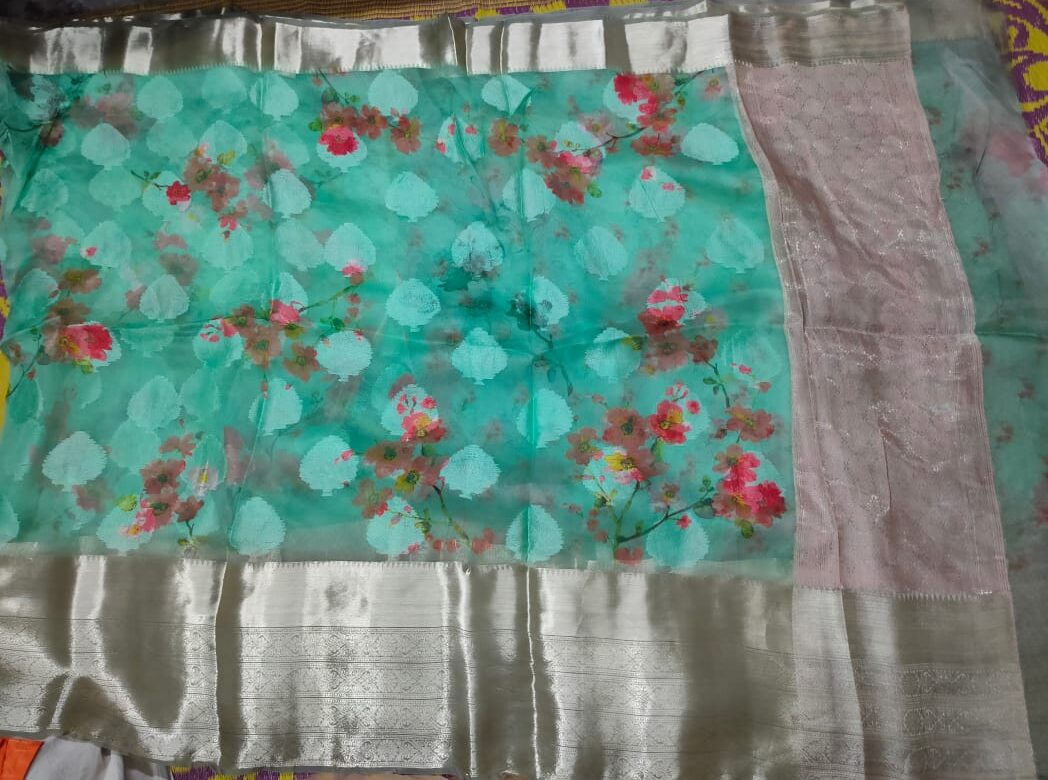 Banaras Pure Kora Silk With Motifs (10)