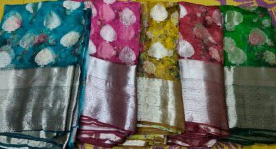 Banaras Pure Kora Silk With Motifs (14)